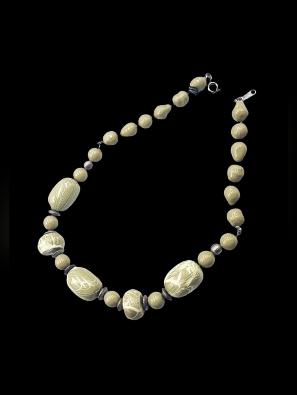 Elegant Green Beaded Necklace